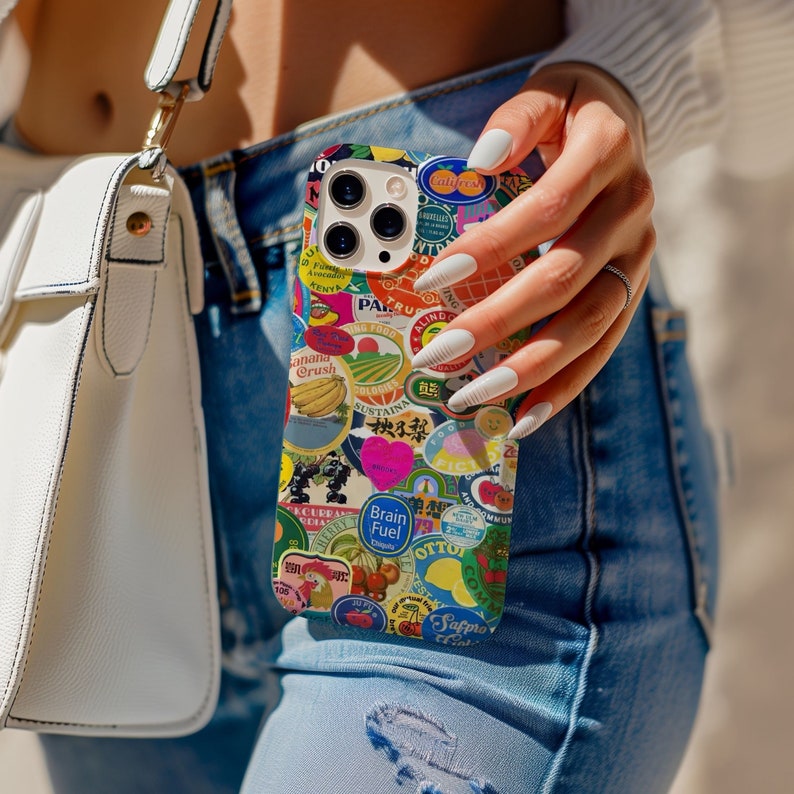 Fruit Sticker Collage Phone Case