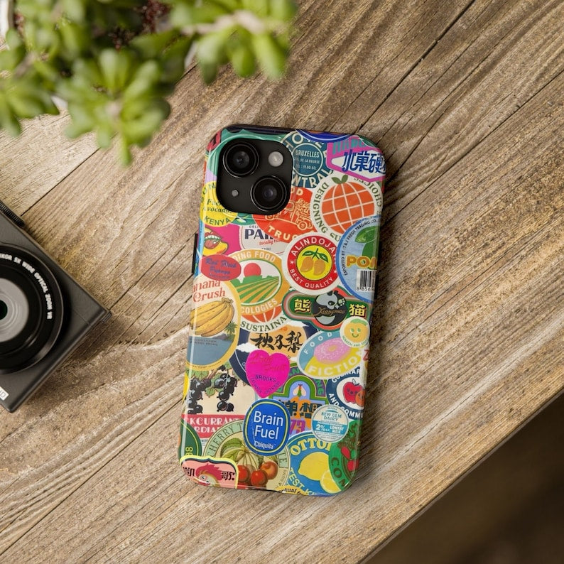 Fruit Sticker Collage Phone Case