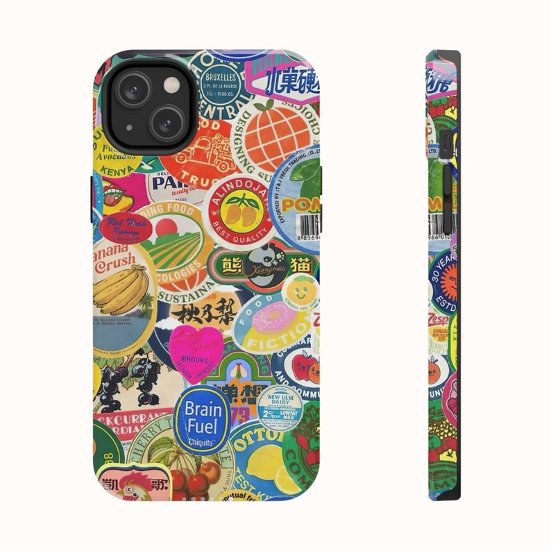 Fruit Sticker Collage Phone Case