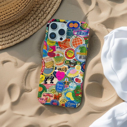 Fruit Sticker Collage Phone Case