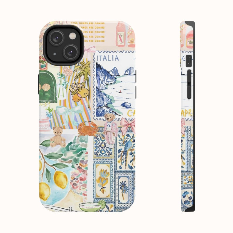 Coquette European Travel Collage Phone Case