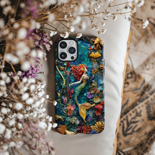 Mermaid Design Phone Case for iPhone