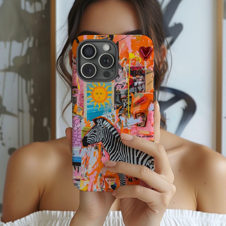 Zebra Collage Phone Case