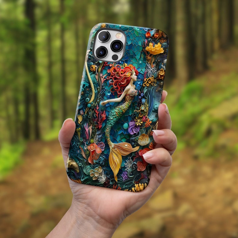 Mermaid Design Phone Case for iPhone