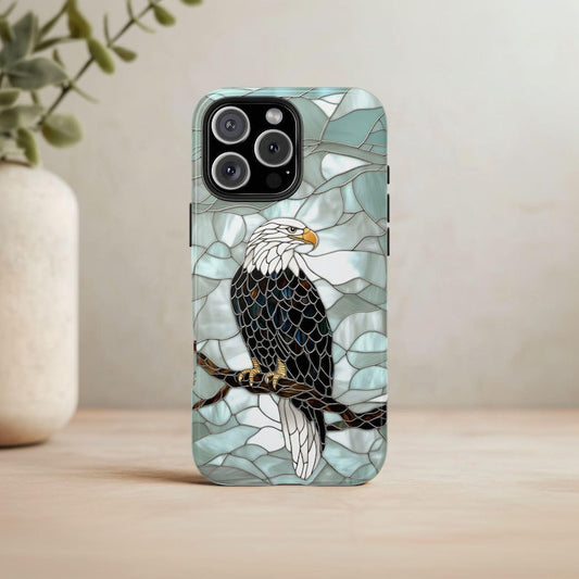 Stained Glass Bald Eagle Phone Case