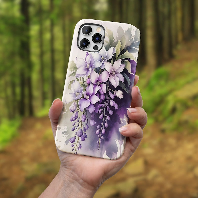 Wisteria Flower Art iPhone Case