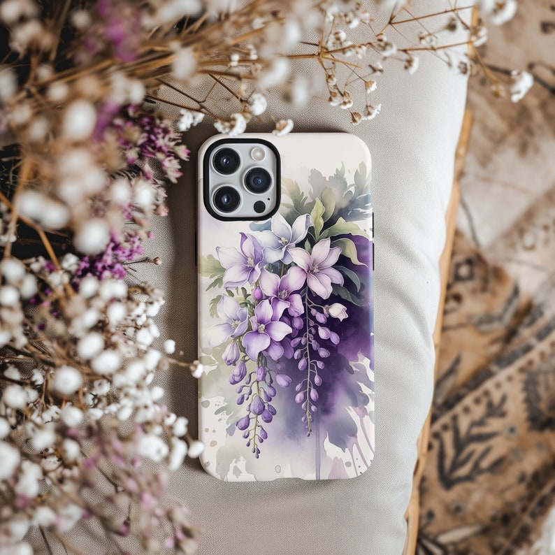 Wisteria Flower Art iPhone Case