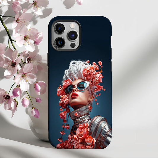 Futuristic Girl iPhone Case