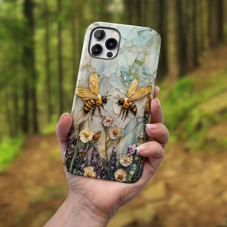 Mosaic Art Bee Phone Case