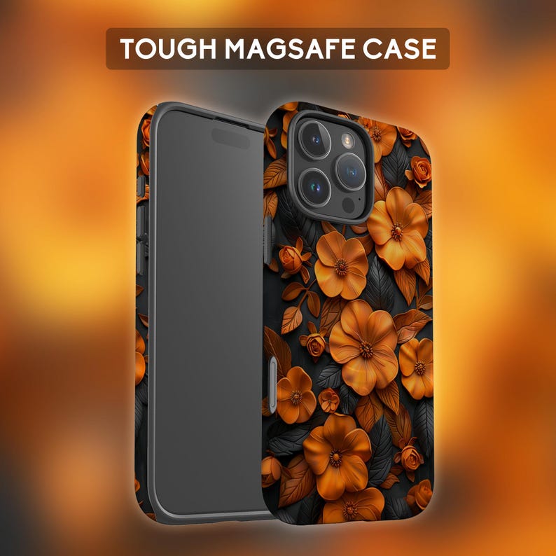 Orange Flowers iPhone Case