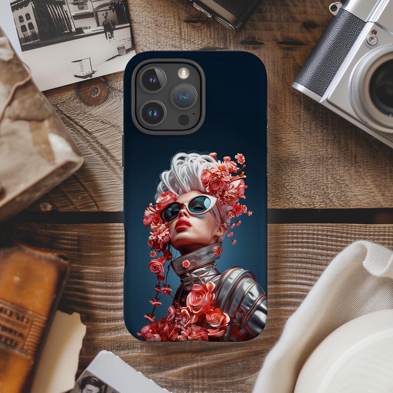 Futuristic Girl iPhone Case